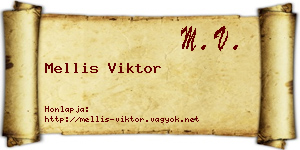 Mellis Viktor névjegykártya